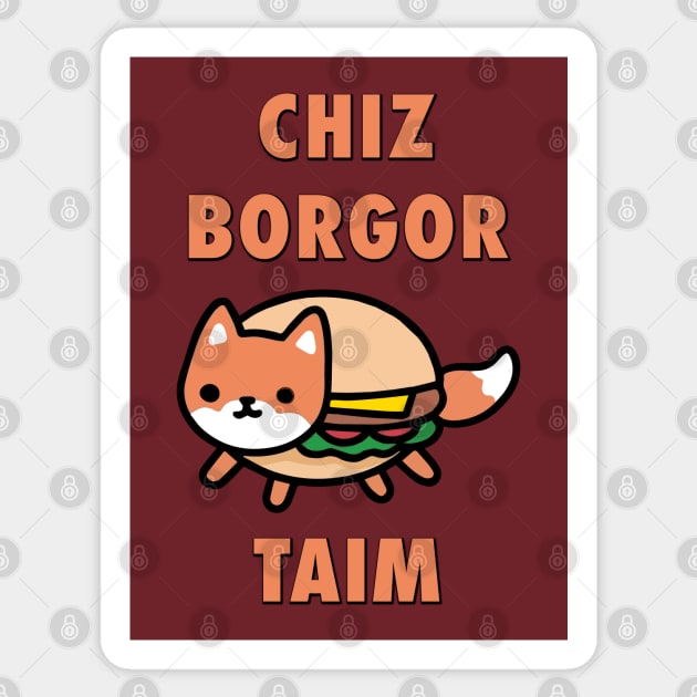 Chiz Borgor Taim Sticker by lilmousepunk